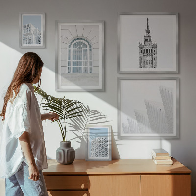 Paveikslų rinkinys miegamajam Modernus architektūros minimalizmas