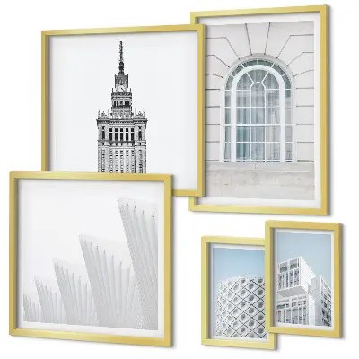 Paveikslų rinkinys miegamajam modernus architektūrinis minimalizmas