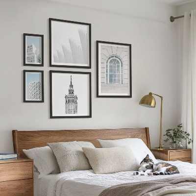 Paveikslų rinkinys miegamajam Modernus architektūros minimalizmas