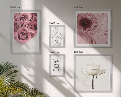 Sieninė paveikslų galerija Gėlių boho įkvėpimo idėjos