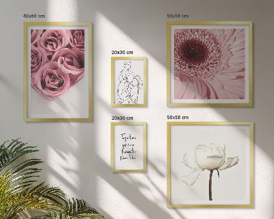 Sieninė paveikslų galerija Gėlių boho įkvėpimo idėjos