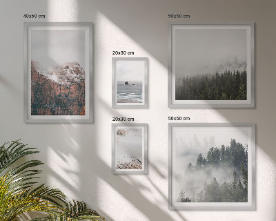 Sieninė paveikslų galerija Peizažai kalnai miškai debesys