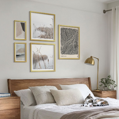 Paveikslų rinkinys miegamajam Minimalistinis gamtos menas