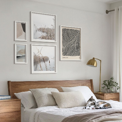 Paveikslų rinkinys miegamajam Minimalistinis gamtos menas