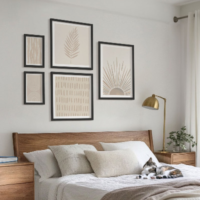 Sieninė paveikslų galerija Stilingos dekoracijos gamtos geometrija