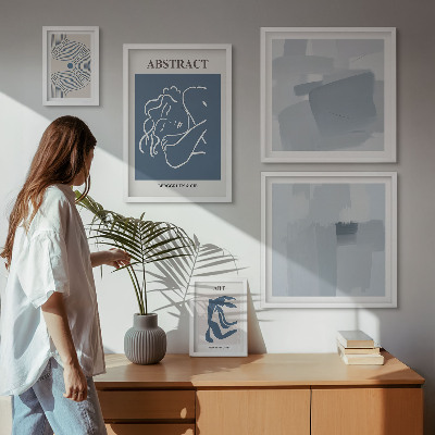Sieninė paveikslų galerija Stilingos minimalistinės abstrakcijos