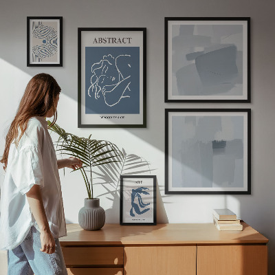 Sieninė paveikslų galerija Stilingos minimalistinės abstrakcijos