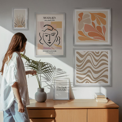 Sieninė paveikslų galerija Modernus abstraktus stilius