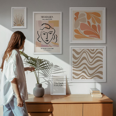 Sieninė paveikslų galerija Modernus abstraktus stilius
