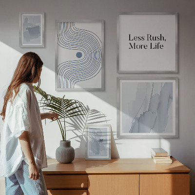 Paveikslų rinkinys miegamajam Moderni minimalistinė grafika