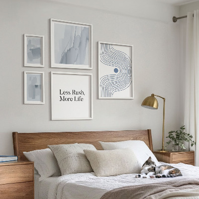 Paveikslų rinkinys miegamajam Moderni minimalistinė grafika