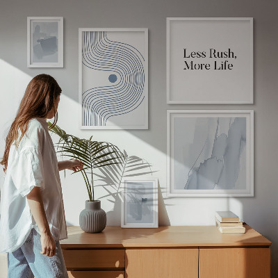 Paveikslų rinkinys miegamajam Moderni minimalistinė grafika