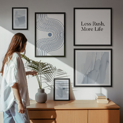 Paveikslų rinkinys miegamajam Moderni minimalistinė grafika