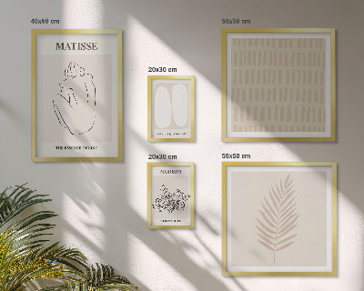 Paveikslų rinkinys miegamajam Minimalistinio stiliaus formos