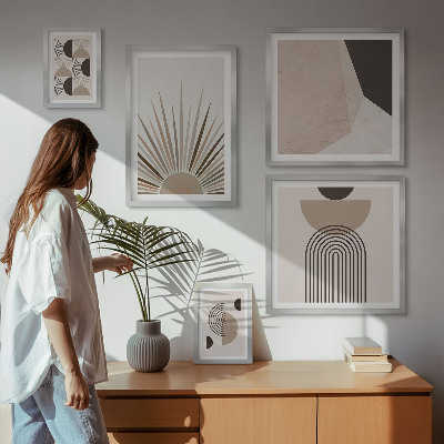 Sieninė paveikslų galerija Abstrakčios geometrinės formos