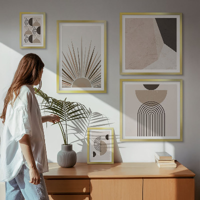 Sieninė paveikslų galerija Abstrakčios geometrinės formos