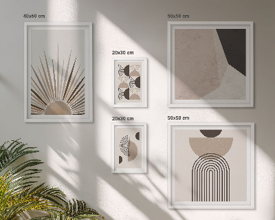 Sieninė paveikslų galerija Abstrakčios geometrinės formos