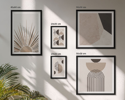 Sieninė paveikslų galerija Abstrakčios geometrinės formos