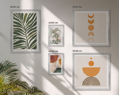 Sieninė paveikslų galerija Augalų raštai bohemiškos formos