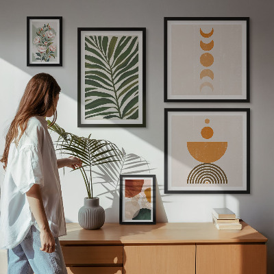 Sieninė paveikslų galerija Augalų raštai bohemiškos formos