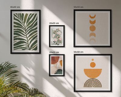 Sieninė paveikslų galerija Augalų raštai bohemiškos formos