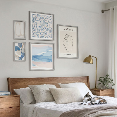 Sieninė paveikslų galerija Stilinga gamtos abstrakčios grafikos