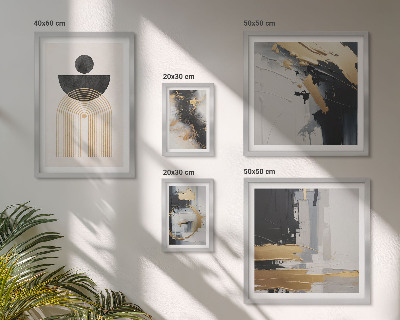 Sieninė paveikslų galerija Abstraktios modernios kompozicijos
