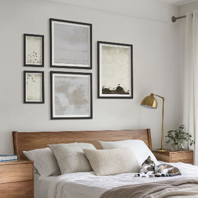 Sieninė paveikslų galerija Minimalistiniai paukščiai skrydžio metu