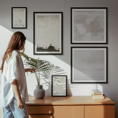 Sieninė paveikslų galerija Minimalistiniai paukščiai skrydžio metu