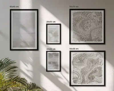 Sieninė paveikslų galerija modernaus stiliaus su dėvėtų tekstūrų efektu