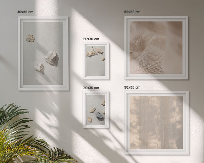 Paveikslų rinkinys miegamajam Boho akmenų paplūdimio dekoracijos