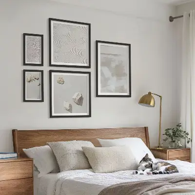 Sieninė paveikslų galerija smėlio akmenų bohemiškos tekstūros raštas