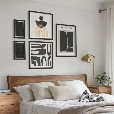 Sieninė paveikslų galerija Abstrakčios marmuro formos