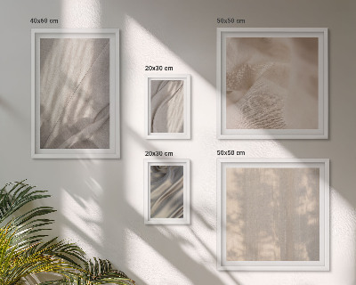 5 paveikslų rinkinys su rėmais Natūralūs boho audiniai iš arti