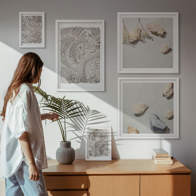 Sieninė paveikslų galerija Šiuolaikinės abstrakčios formos
