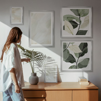 Sieninė paveikslų galerija Ryškūs abstraktūs bohemiški dažai