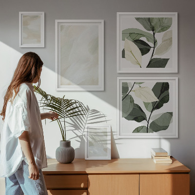 Sieninė paveikslų galerija Ryškūs abstraktūs bohemiški dažai