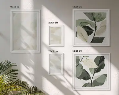 Sieninė paveikslų galerija ryškūs abstraktūs bohemiško stiliaus paveikslai
