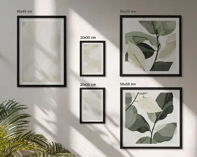 Sieninė paveikslų galerija ryškūs abstraktūs bohemiško stiliaus paveikslai