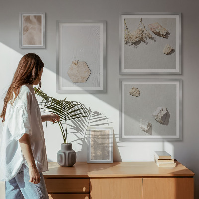 Sieninė paveikslų galerija Subtilios bohemiškos natūralios tekstūros