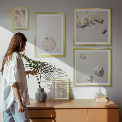 Sieninė paveikslų galerija Subtilios bohemiškos natūralios tekstūros