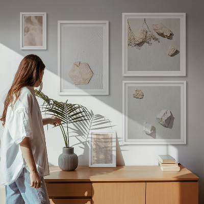 Sieninė paveikslų galerija Subtilios bohemiškos natūralios tekstūros