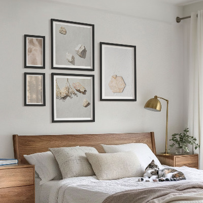 Sieninė paveikslų galerija Subtilios bohemiškos natūralios tekstūros
