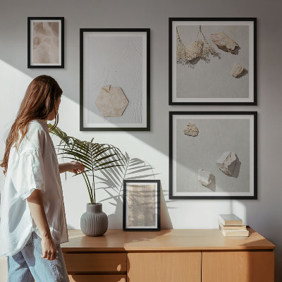 Sieninė paveikslų galerija Subtilios bohemiškos natūralios tekstūros