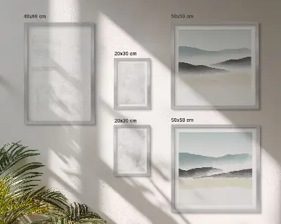Baltos dėmės abstraktus fonas 5 paveikslų rinkinys su rėmais