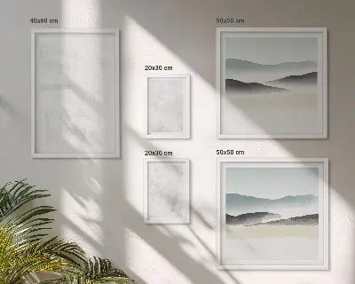 Baltos dėmės abstraktus fonas 5 paveikslų rinkinys su rėmais