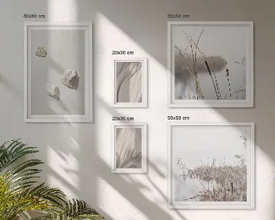 Sieninė paveikslų galerija boho stiliaus stambių struktūrų planai