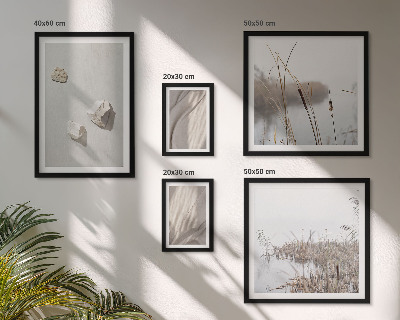 Sieninė paveikslų galerija Boho stiliaus struktūros stambūs planai