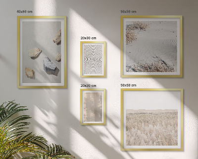 5 paveikslų rinkinys su rėmais Boho natūralios tekstūros