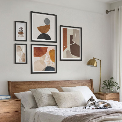 Sieninė paveikslų galerija Abstraktios tapybos dekoracijos